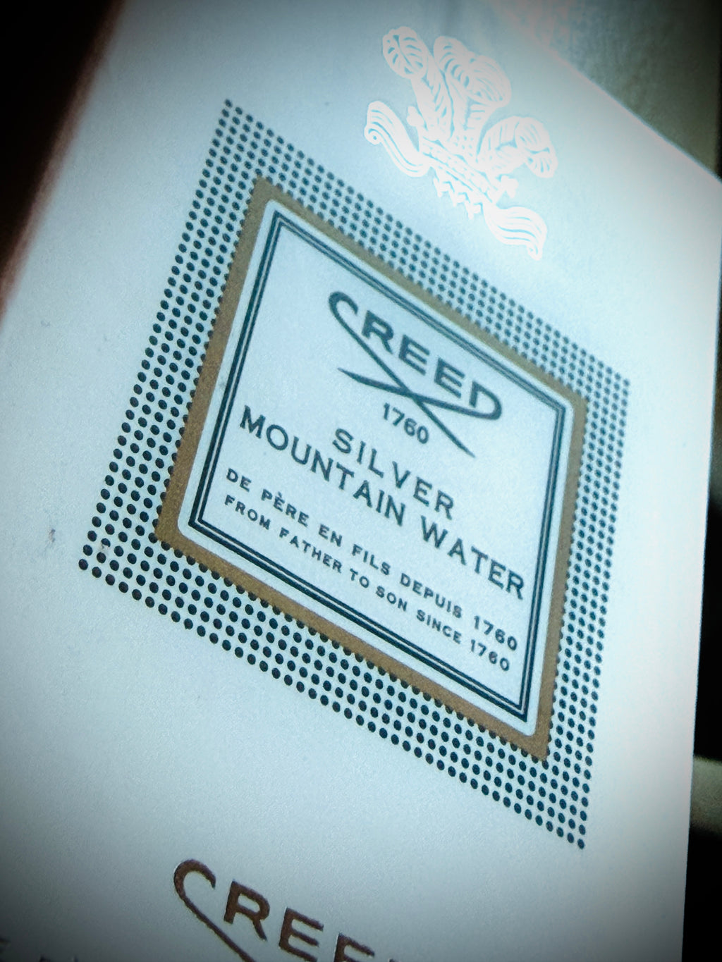 Creed silver mountain water